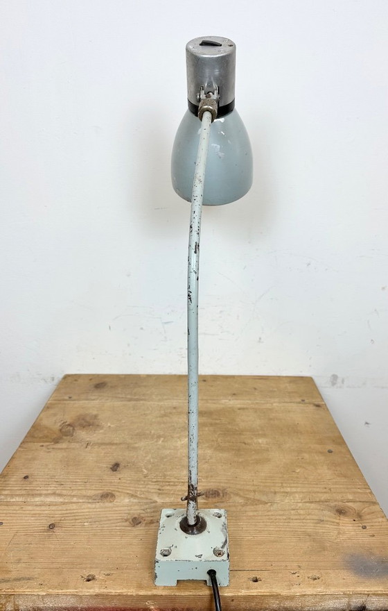Image 1 of Grey Industrial Table Lamp from Elektrosvit, 1970s