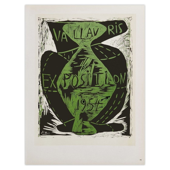 Image 1 of Pablo PICASSO AF 1953 - Plakat der Ausstellung Vallauris 1959