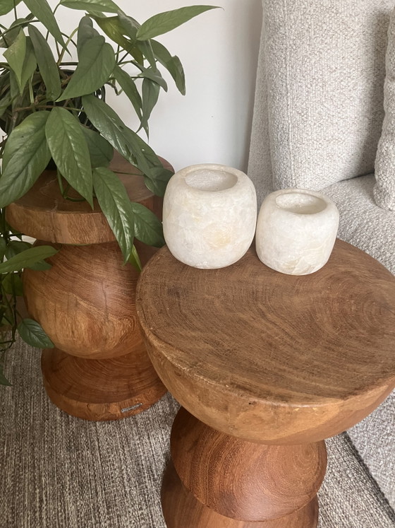 Pols Potten Ball Stool / Side Table Wood (photo 3 of 6)