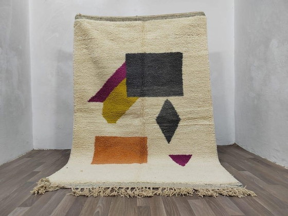 Traditional artisanal handmade pure wool colorful patterned Rug 150/250 cm, Ahrend, Rugs & carpets, Creme (photo 3 of 7)