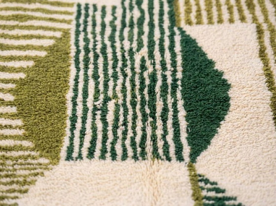 Image 1 of Custom Green Moroccan Carpet 250cmx200cm 