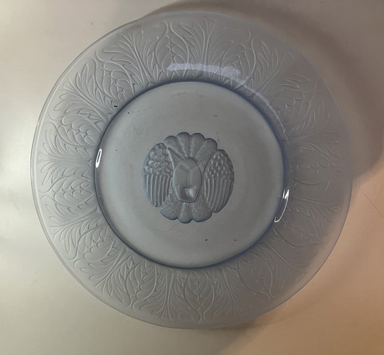 Image 1 of Grote Art Deco schaal van Jules Henri Vernon voor Pukeberg Zweden, rond 1930