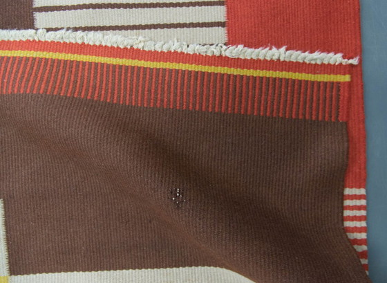 Image 1 of Rare Geometric Carpet by Antonin Kybal, 1948