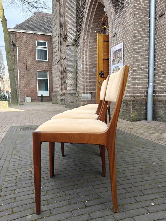 Image 1 of Set vintage eetkamerstoelen zes stuks