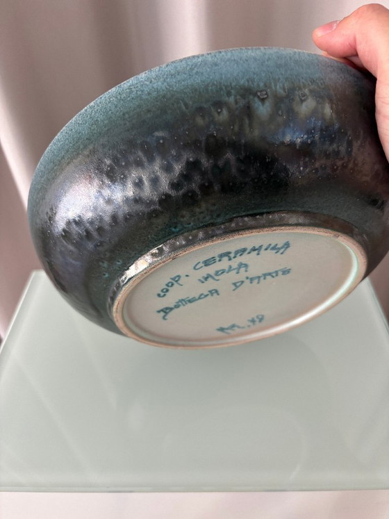 Ciotola vintage in ceramica italiana – Cooperativa Ceramica Imola – Bottega d'Arte – 1978 – artisan (photo 4 of 8)