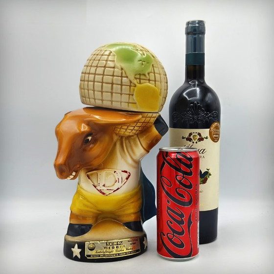 Image 1 of Keramische karaf in de vorm van een superhelden-ezel van Jim Beam, VS, jaren 80.