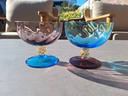 2 vasos de Murano de Nason Moretti – glazen karaffen, Crystal, Glass (photo 2 of 6)