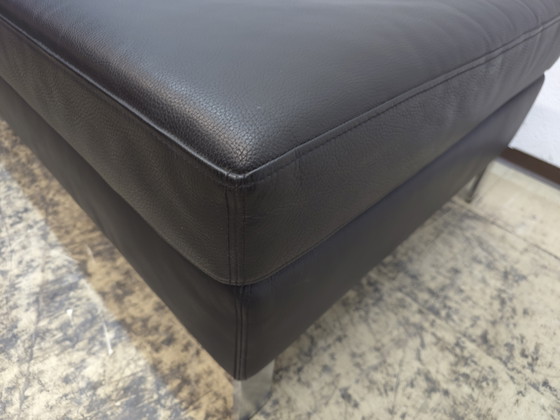 Image 1 of Tabouret en cuir Walter Knoll Foster, tabouret design, banc en cuir, qualité supérieure