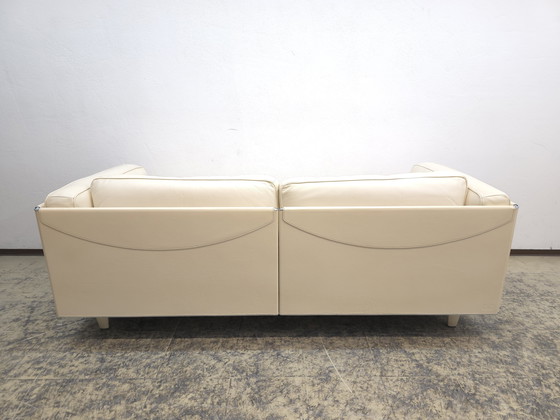 Image 1 of Poltrona Frau Twice driezits designbank, leren bank, sofa