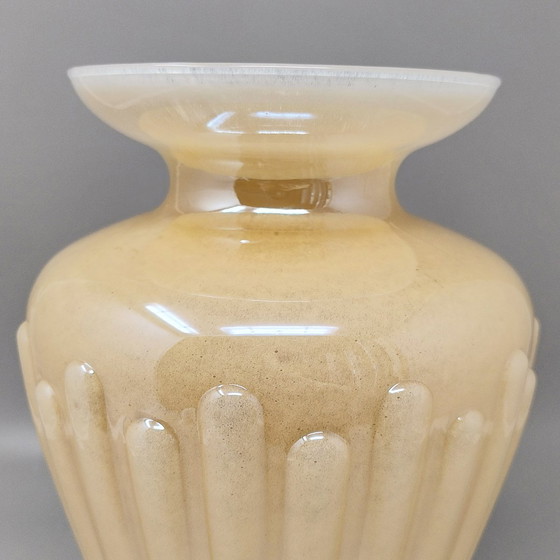 Image 1 of 1960s Astonishing Beige Vase by Michielotto. Made in Italy