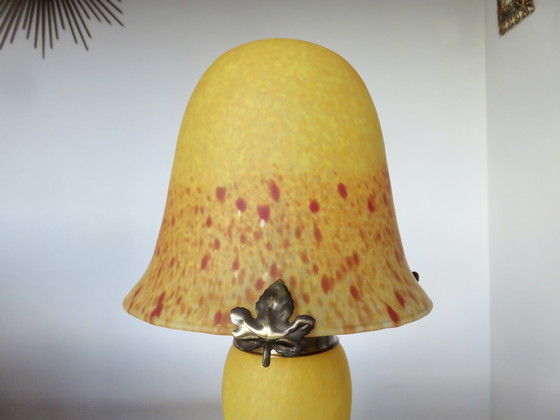 Image 1 of Glazen paddestoel lamp