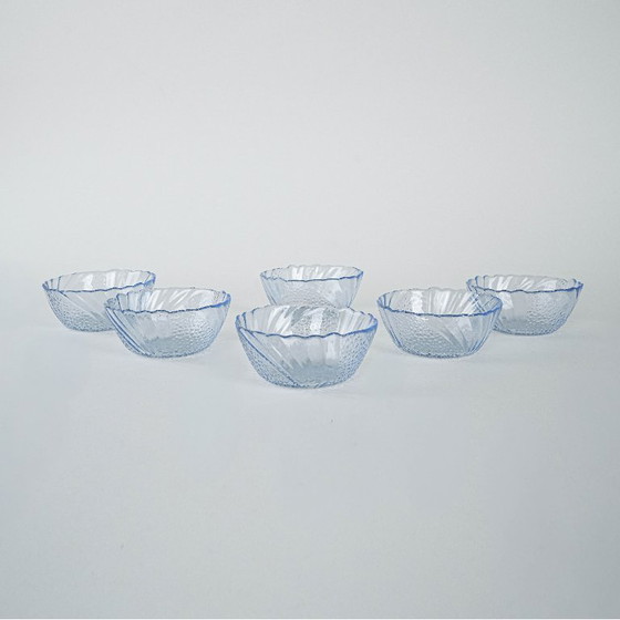 Image 1 of Set di ciotole in vetro, design italiano, anni '70, made in Italy