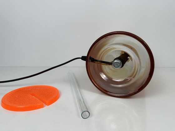 Image 1 of Vintage XL ‘Tequila Sunrise’ lamp - glas