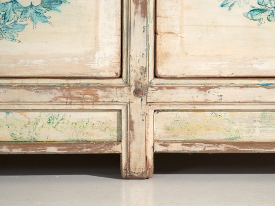Credenza antica dipinta in legno di pino – Cina, circa 1930 – Credenze, Brass (photo 33 of 40)