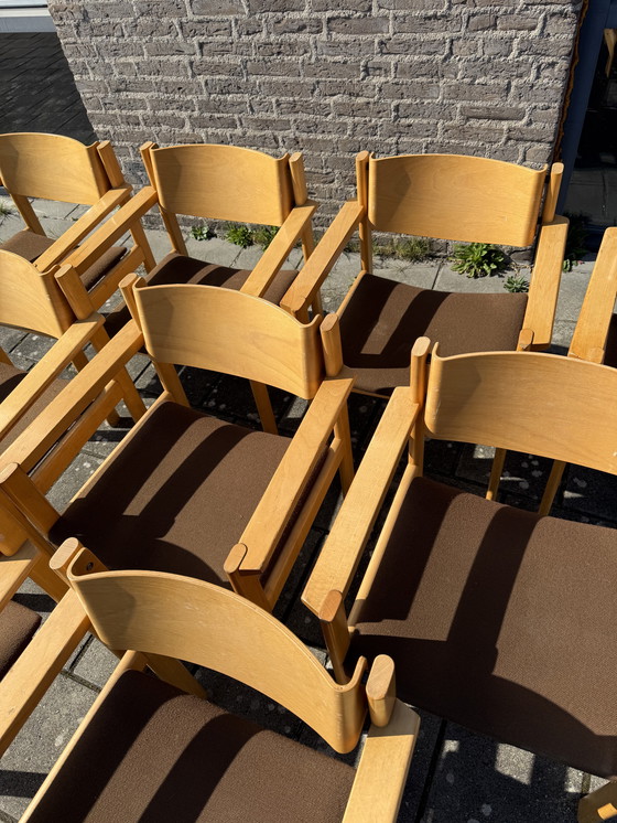 Image 1 of 10 sedie vintage in compensato anni '80