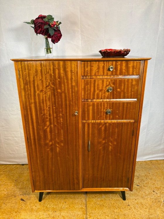 Image 1 of Mid Century Retro Teak Gentleman’s / Bachelor Wardrobe by Austinsuite (Circa 1960  A stunning mid century modern gentleman’s (or