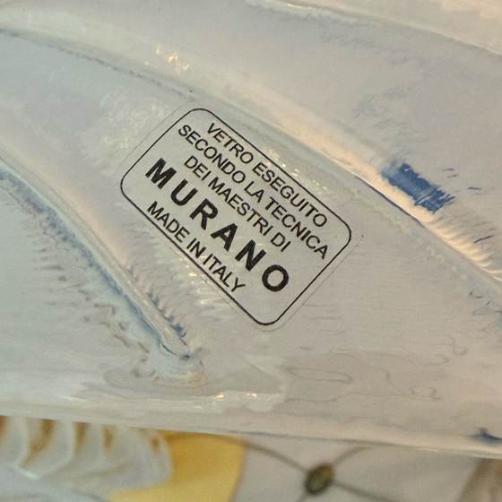 Image 1 of Pair of Iridescent Murano Glass Palm Tree Floor Lamps