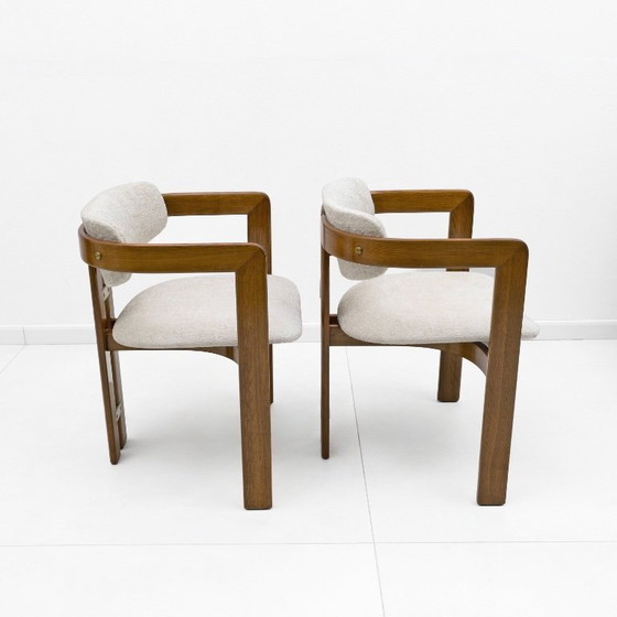 Image 1 of Een paar "Pamplona" fauteuils uit het midden van de 20e eeuw, ontworpen door Savini voor Pozzi, Italië, 1960.