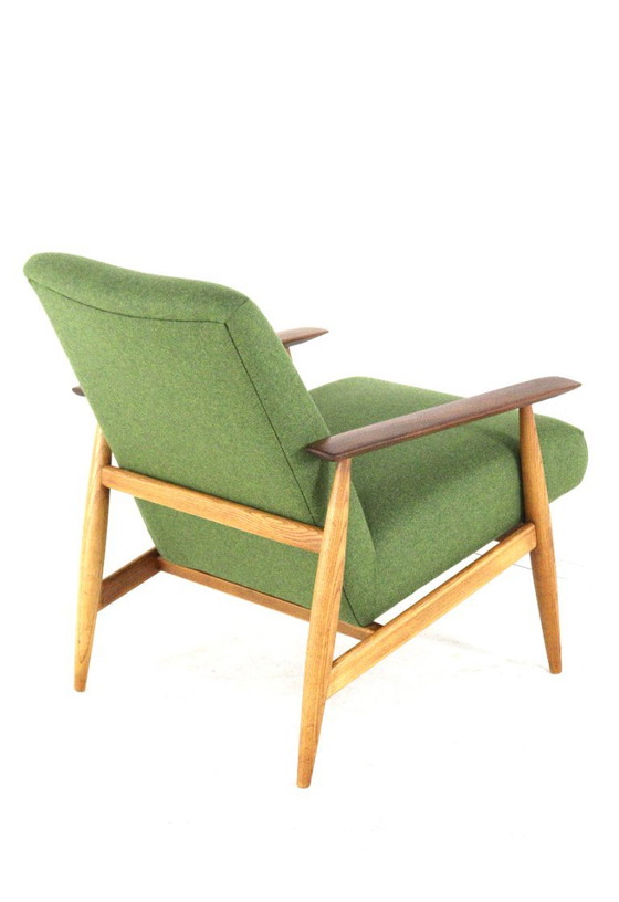 Vintage armchair easy chair newly upholstered – Wood (photo 8 of 13)