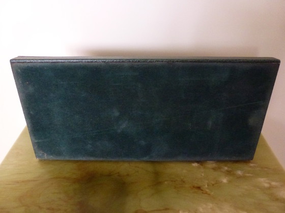 Image 1 of Set da ufficio/scrivania vintage in pelle da 4 pezzi.