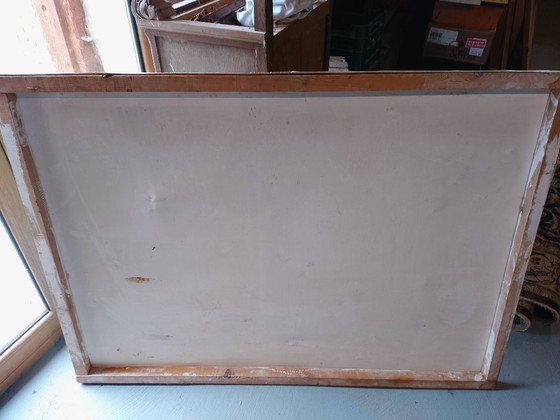 Image 1 of Gran Óleo sobre lienzo batalla Naval firmado 