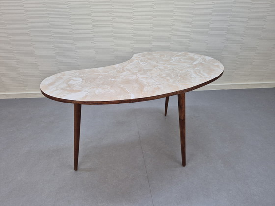 Image 1 of Vintage 1950s, 1960s Mid-Century coffee table/kidney table.