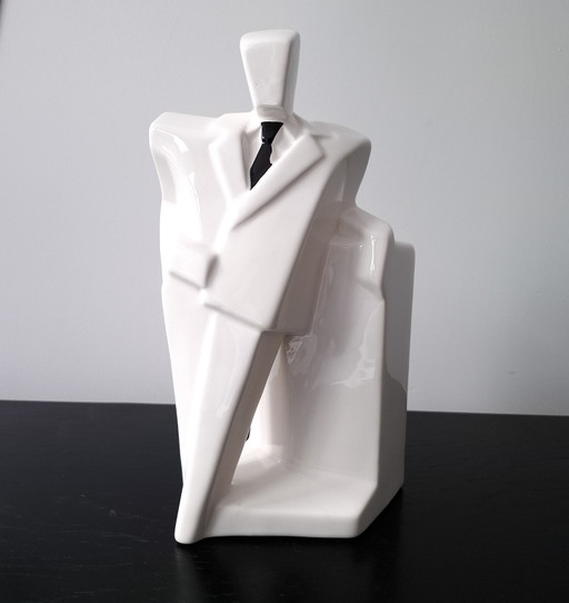 Abstrakte Vintage-Skulptur von Rick, Stil der 80er Jahre, Postmoderne