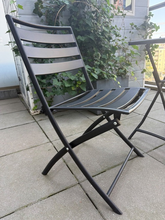 Image 1 of Garden/Terrace Table with 2 Chairs, Foldable