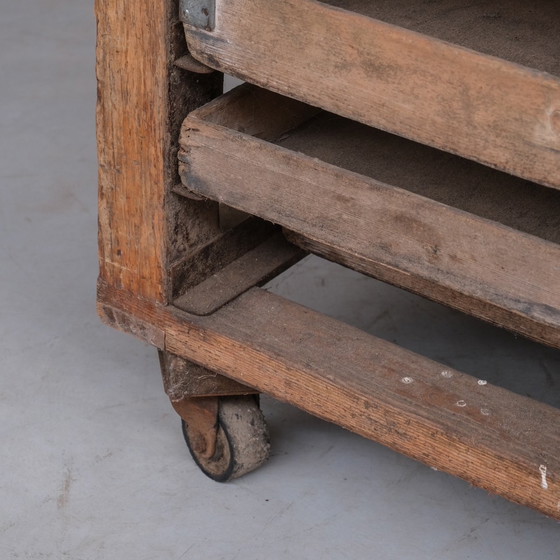 Image 1 of Antiek Engels Bakkers Werkblad of Keuken Eiland Tafel