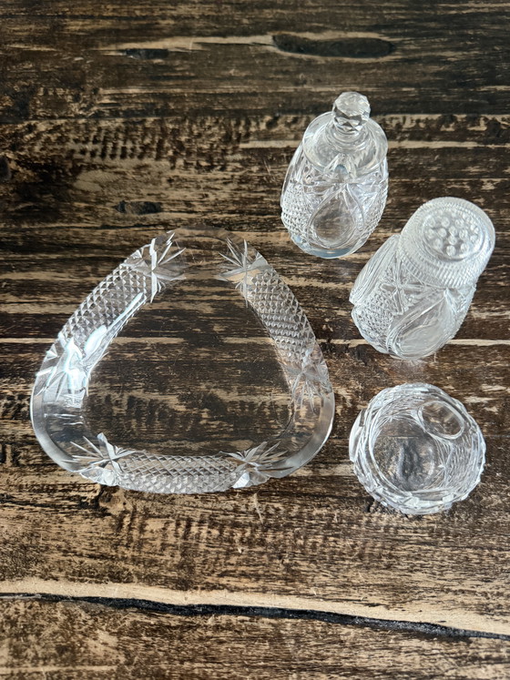 Image 1 of Antiek kristallen tafelset 