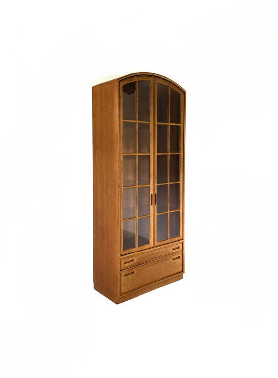 Image 1 of Vitrine vintage XL en teck, Dyrlund '80