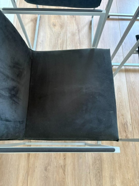 4 x Alcantara Arco Frame + 2x Arco Frame XL fabric (free) – Dining chairs, Metal, Textile (photo 2 of 7)