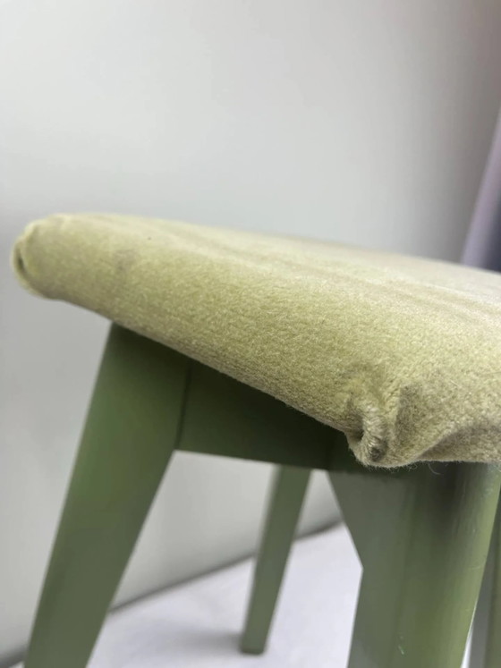 Vintage stool – Wood, Velvet (photo 6 of 11)