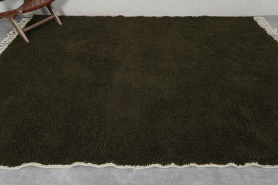 Image 1 of Green Moroccan wool carpet 300/200cm