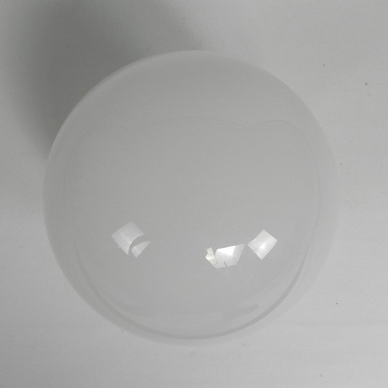 Image 1 of Art Deco plafondlamp met ronde glazen bol, jaren 30