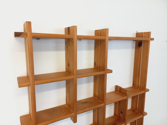 Image 1 of Vintage Pine Wall Shelf 80s Regain House Style