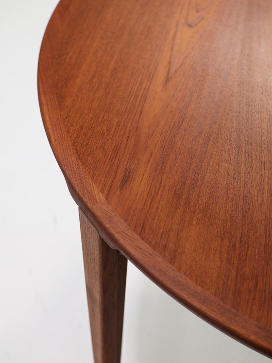 Image 1 of Henry Rosengren Hansen round extendable teak dining table