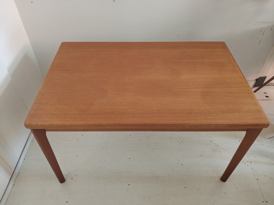 Image 1 of Table de salle à manger vintage | extensible | Henning Kjaernulf | Vejle