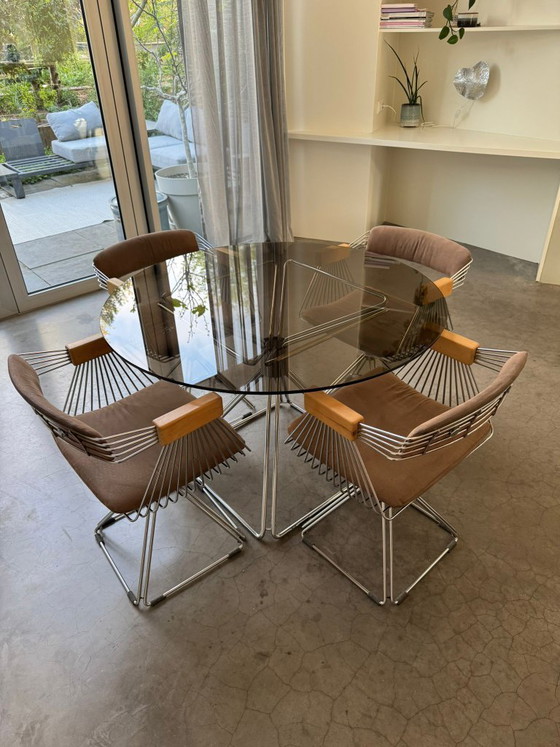 Image 1 of Rudi Verelst (Delta) table + 4 chairs