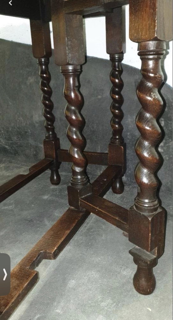 Antiek Getordte Hangoortafel – Wood (photo 10 of 10)