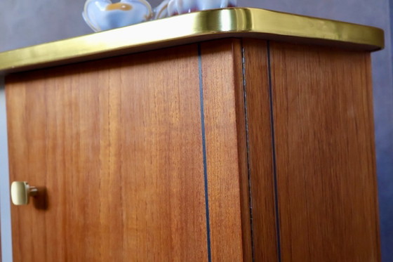 Image 1 of Restyled Mid-Century Cabinet with Graphic Details