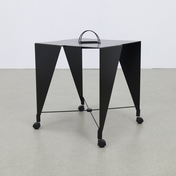 Image 1 of Tavolino su ruote Harlequin Errebi Italia, stile Memphis anni '80