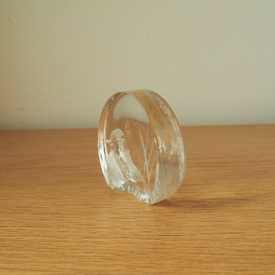 Image 1 of 1970S Royal Krona Bird Paperweight Or Glass Decor