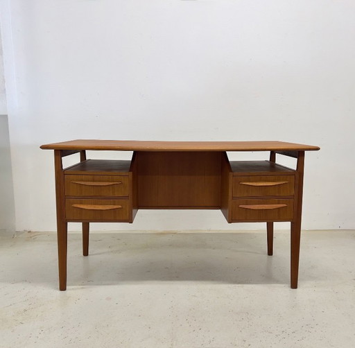 Teak Desk By Gunner Nielsen For Tibergaard, 1960s.