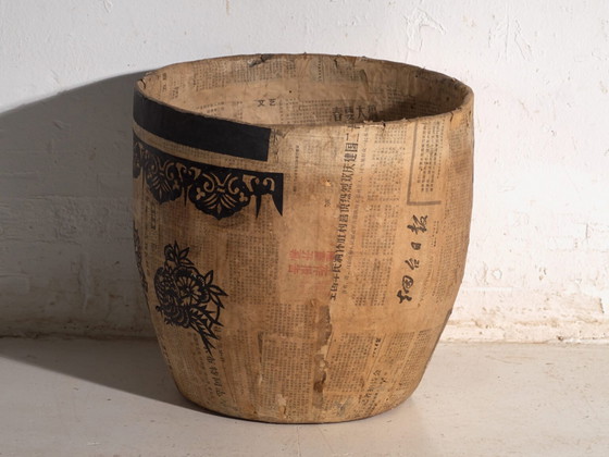 Antique Chinese papier-mâché container – China, circa 1900 – Decorative Objects, Rustic (photo 32 of 40)