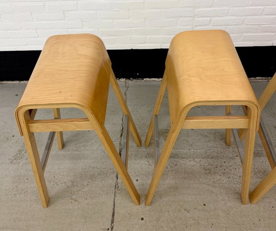 4 Vintage IKEA ‘Salve’ Barkrukken – Wood (photo 9 of 21)