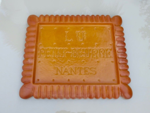 Rare resin tray "Petit Beurre Lu" biscuits, France, 1960