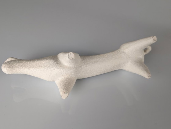 Roberto Rigon Mid-Century White Ceramic Rhinoceros Sculpture, Italy 1970s (photo 7 of 7)