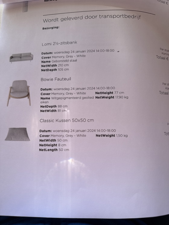 Image 1 of Bolia Lomi 2,5-Sitzer-Sofa + 2 Dekokissen