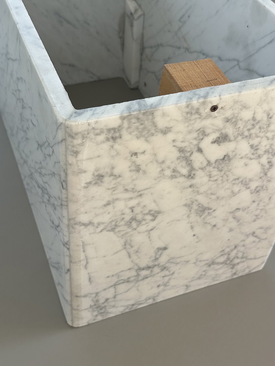 Image 1 of Vintage Carrara Bianco marble stone Italian coffee table 70s